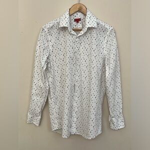 ZNT18 by Zanetti Cadiz Active Stretch 100% Cotton Button Down Shirt Neck 16